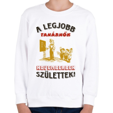 PRINTFASHION Tanárnő szülinapja november - Gyerek pulóver - Fehér gyerek pulóver, kardigán
