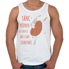 PRINTFASHION Tánc közben - Férfi atléta - Fehér atléta, trikó