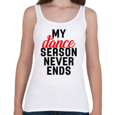 PRINTFASHION Tánc oktató - Női atléta - Fehér női trikó