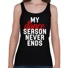 PRINTFASHION Tánc szezon - Női atléta - Fekete női trikó
