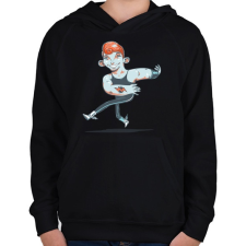PRINTFASHION Táncos - Gyerek kapucnis pulóver - Fekete gyerek pulóver, kardigán