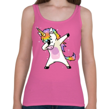PRINTFASHION Táncos unikornis - Női atléta - Rózsaszín női trikó