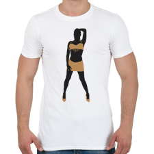 PRINTFASHION Táncosnő - Férfi póló - Fehér férfi póló