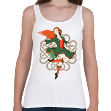 PRINTFASHION Táncosnő Retro Vintage - Női atléta - Fehér női trikó