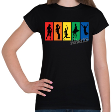 PRINTFASHION Táncosok - Női póló - Fekete női póló