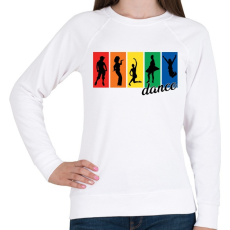 PRINTFASHION Táncosok - Női pulóver - Fehér