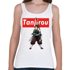 PRINTFASHION Tanjiro Demon Slayer - Női atléta - Fehér női trikó