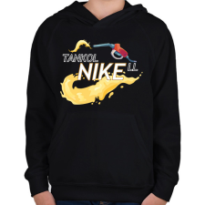 PRINTFASHION TanokolNIKEll - Gyerek kapucnis pulóver - Fekete gyerek pulóver, kardigán