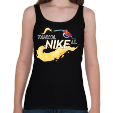 PRINTFASHION TanokolNIKEll - Női atléta - Fekete női trikó