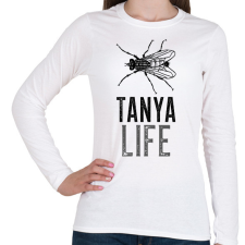 PRINTFASHION TANYA LIFE - Női hosszú ujjú póló - Fehér női póló