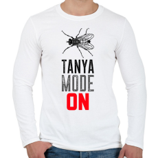 PRINTFASHION TANYA MODE ON - Férfi hosszú ujjú póló - Fehér