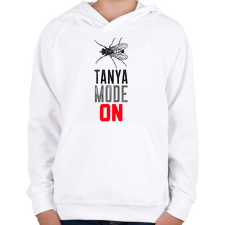 PRINTFASHION TANYA MODE ON - Gyerek kapucnis pulóver - Fehér gyerek pulóver, kardigán