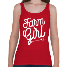 PRINTFASHION Tanyasi lány - Női atléta - Cseresznyepiros