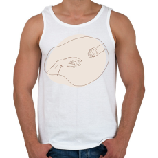 PRINTFASHION Tapancs érintés  - Férfi atléta - Fehér