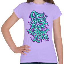 PRINTFASHION Tárd ki a szíved - Női póló - Viola női póló
