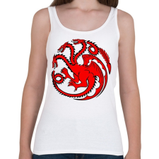 PRINTFASHION Targaryen címer - Női atléta - Fehér női trikó