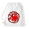 PRINTFASHION Targaryen címer - Sportzsák, Tornazsák - Fehér