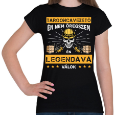 PRINTFASHION Targoncás legenda - Női póló - Fekete női póló