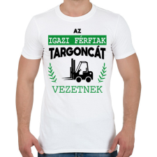 PRINTFASHION Targoncát vezetnek - Férfi póló - Fehér férfi póló