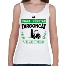 PRINTFASHION Targoncát vezetnek - Női atléta - Fehér női trikó