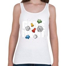 PRINTFASHION Társasjáték est - Női atléta - Fehér női trikó