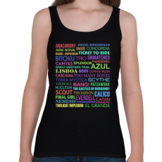 PRINTFASHION Társasjátékok - Női atléta - Fekete