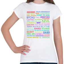 PRINTFASHION Társasjátékok - Női póló - Fehér női póló