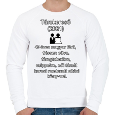 PRINTFASHION társkereső 2021 - Férfi pulóver - Fehér férfi pulóver, kardigán