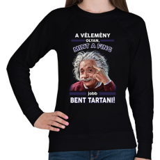 PRINTFASHION Tartsd magadban! - Női pulóver - Fekete