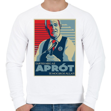 PRINTFASHION Tartsd meg az aprót! - Férfi pulóver - Fehér férfi pulóver, kardigán