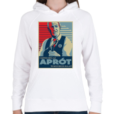 PRINTFASHION Tartsd meg az aprót! - Női kapucnis pulóver - Fehér