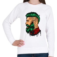 PRINTFASHION Tattoo - Női pulóver - Fehér női pulóver, kardigán