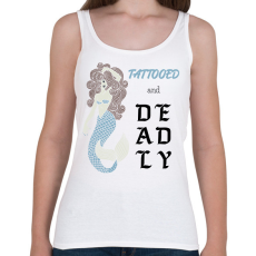 PRINTFASHION Tattooed and deadly - Női atléta - Fehér