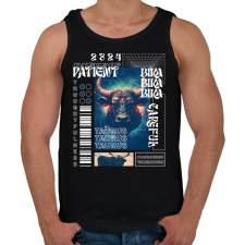 PRINTFASHION Taurus - Streetwear style - Férfi atléta - Fekete atléta, trikó