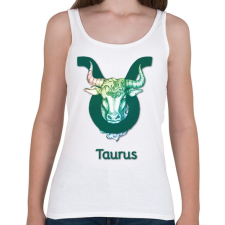 PRINTFASHION Taurus színes - Női atléta - Fehér női trikó