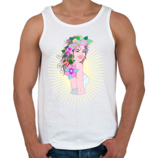 PRINTFASHION Tavaszhercegnő - Férfi atléta - Fehér
