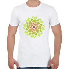 PRINTFASHION Tavaszi mandala - Férfi póló - Fehér férfi póló