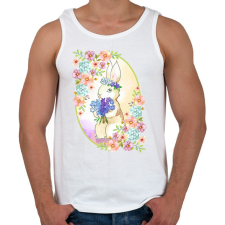 PRINTFASHION Tavaszi nyuszi - Férfi atléta - Fehér atléta, trikó