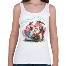 PRINTFASHION Tavaszi szél vizet áraszt... - Női atléta - Fehér női trikó