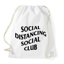 PRINTFASHION Távolságtartó klub... - Sportzsák, Tornazsák - Fehér tornazsák