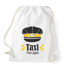 PRINTFASHION Taxi - Friss jogsis - Sportzsák, Tornazsák - Fehér tornazsák