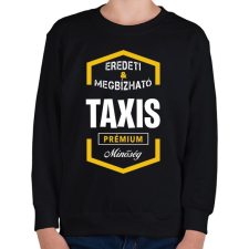 PRINTFASHION Taxis prémium minőség - Gyerek pulóver - Fekete gyerek pulóver, kardigán