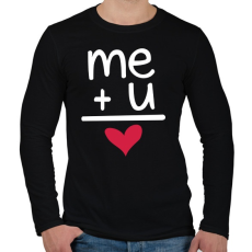 PRINTFASHION TE + ÉN - Férfi hosszú ujjú póló - Fekete