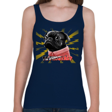 PRINTFASHION TE FINGTÁL 4 - Női atléta - Sötétkék női trikó