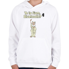 PRINTFASHION te is fiam... - Gyerek kapucnis pulóver - Fehér