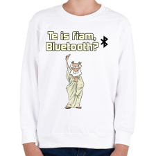 PRINTFASHION te is fiam... - Gyerek pulóver - Fehér gyerek pulóver, kardigán