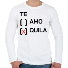 PRINTFASHION Te - quila - Férfi hosszú ujjú póló - Fehér férfi póló