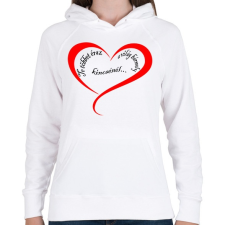 PRINTFASHION te többet érsz.... - Női kapucnis pulóver - Fehér női pulóver, kardigán