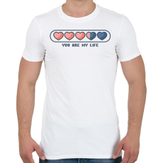 PRINTFASHION Te vagy az életem - Férfi póló - Fehér