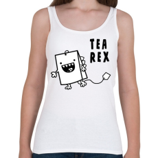 PRINTFASHION Tea Rex - Női atléta - Fehér